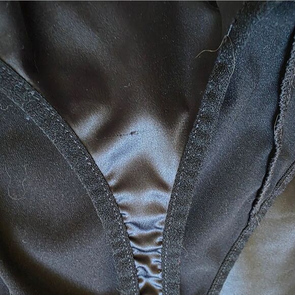 Free People Black High Contrast Bodysuit Medium - Picture 8 of 8